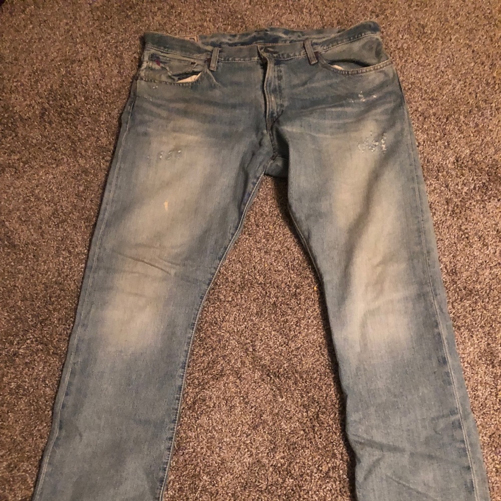 NEW- POLO BY RALPH LAUREN VARICK SLIM STRAIGHT JEANS 36/32